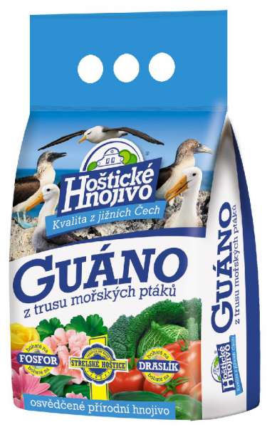 Hoštické guáno granulované - 1 kg Hoštice