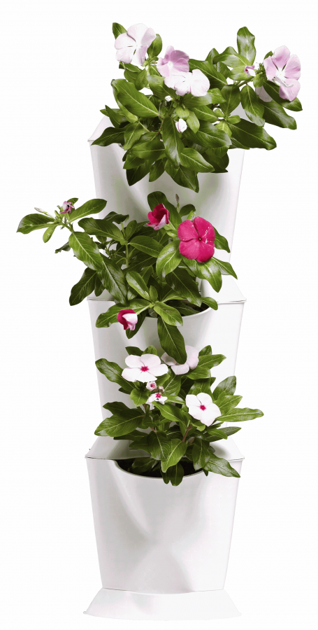 Quizcamp Minigarden rohový set květináčů 3x vertikální modul a podložka