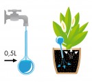 Elho Zavlažovací baňka Aqua Care 0,5 l, 2ks - eggplant