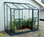 Vitavia Garden IDA Skleník ke stěně PC 4 mm, zelený - 131 x 69 x 184 cm