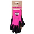 Zahradní rukavice FloraBrite® pink, reflexní logo pink