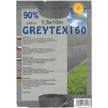 Greytex stínovka, výška 1x10 m, 90% stínění