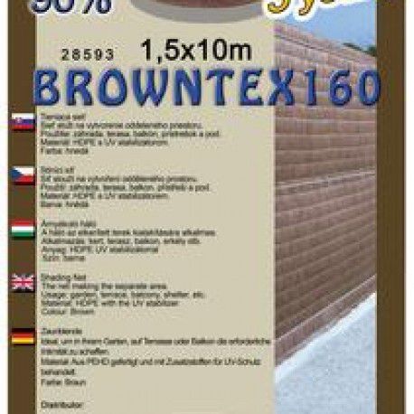 Browntex stínovka, výška 1,8x50 m, 90% stínění