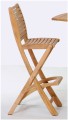 Les Jardins Barová židle celoteaková Sillage